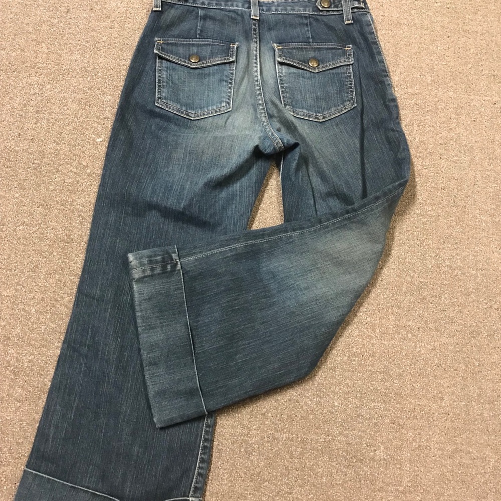 Gap Jean Funky Capris Pants Sz 4